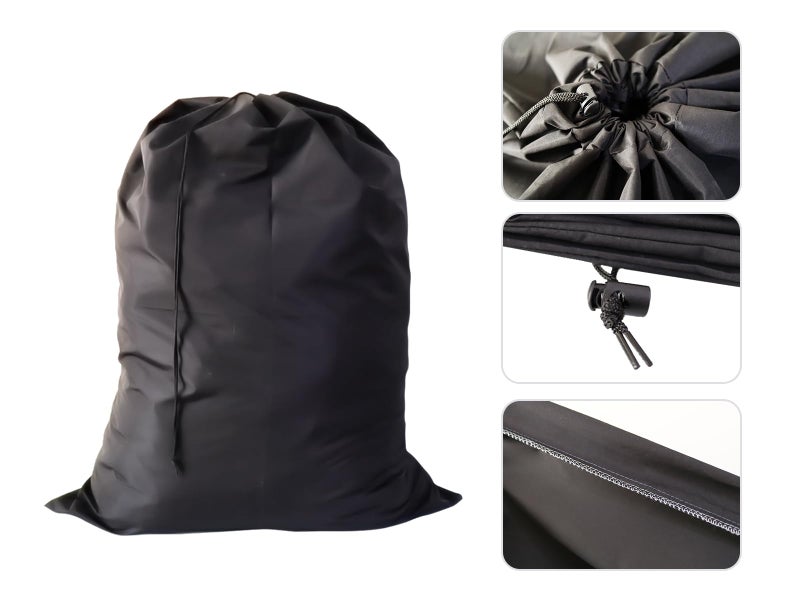 YETHAN Extra Large Laundry Bag 6 Pack, Travel Laundry Bags with Drawstring Closure, 30"x40", for college, dorm and apartment dwellers (6Pcs Black) - Image 5